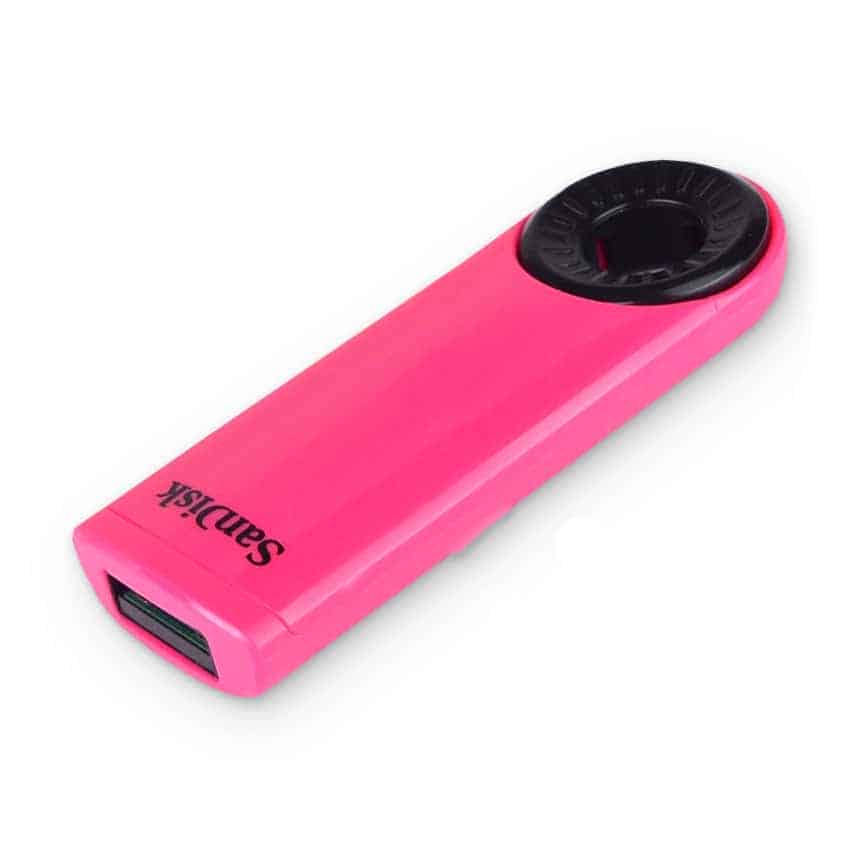 (image for) SanDisk 64GB Cruzer Dial USB 2.0 Flash Drive SDCZ57-064G-AW4P - Pink